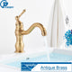 Robinet Mitigeur de Lavabo en Laiton Antique