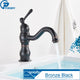 Robinet de Lavabo Monocommande Rétro Bronze Noir