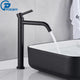 Mitigeur de Lavabo Monocommande Noir Mat Élancé