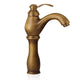 Mitigeur de Lavabo Rétro Bronze Brossé Bec Haut