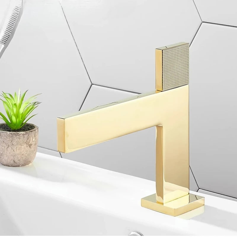 Robinet Cascade Gris Titane pour Vasque Sous-Plan Salle de Bain