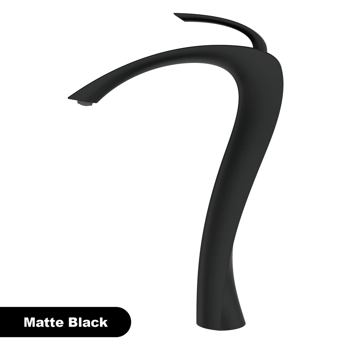 Robinet Mitigeur Courbé en Bronze Brossé