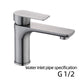 Robinet de Lavabo Design Plat en Acier Brossé