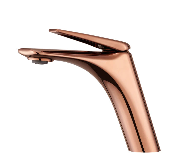 Robinet Mitigeur Design en Cuivre Rosé