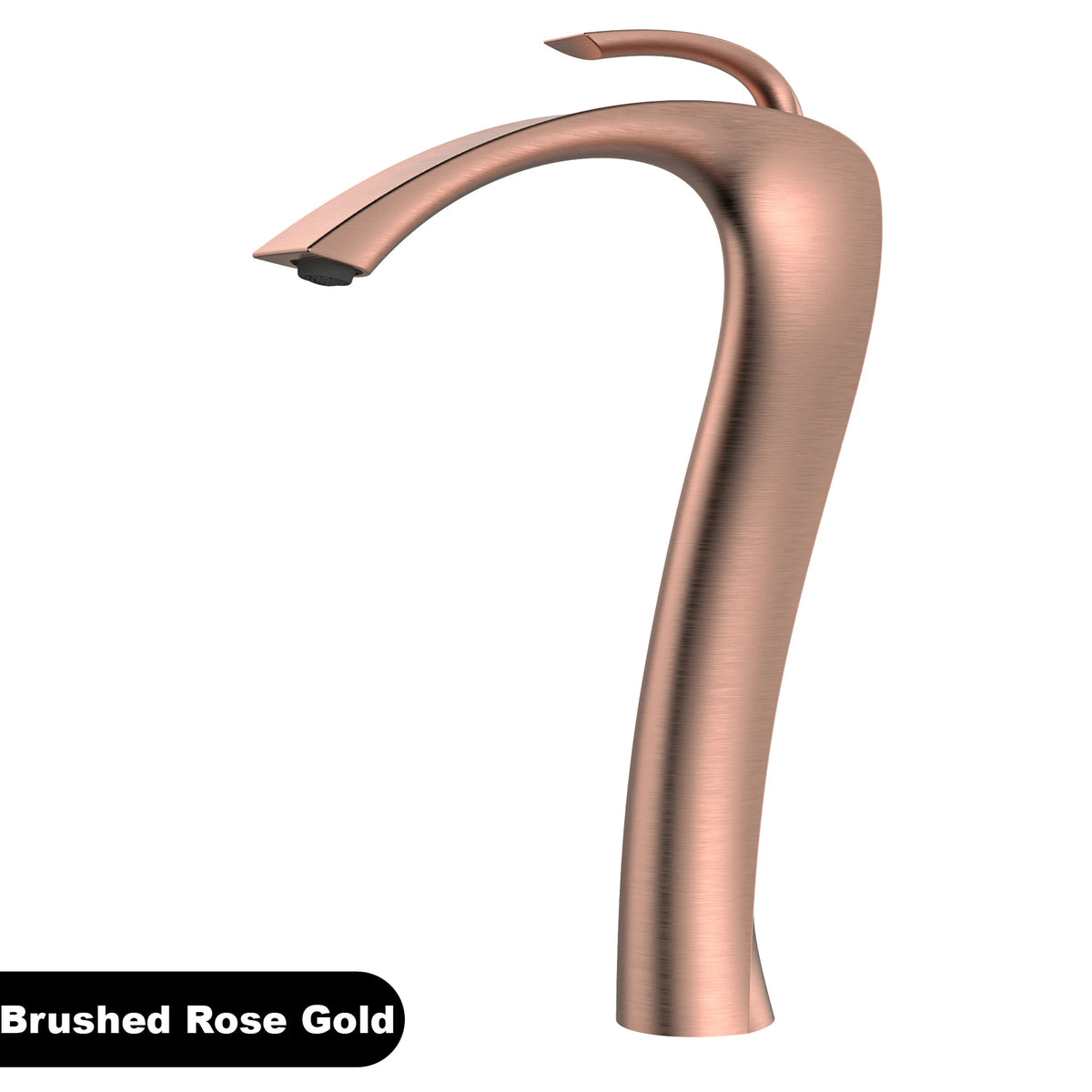 Robinet Mitigeur Courbé en Bronze Brossé