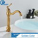 Robinet de Lavabo Haut Doré Vintage Monocommande