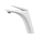 Mitigeur De Lavabo Blanc Mat Design Épuré