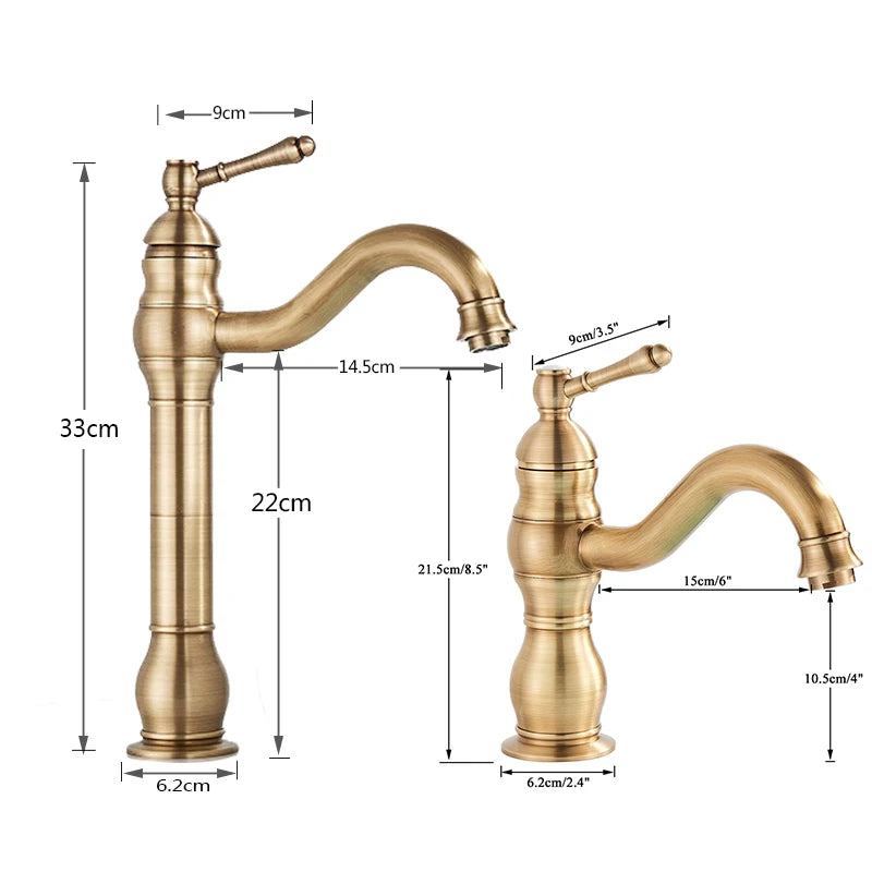 Mitigeur Lavabo Vintage Monocommande Nickel Brossé