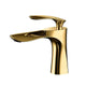 Robinet de Lavabo Doré Moderne à Design Fluide